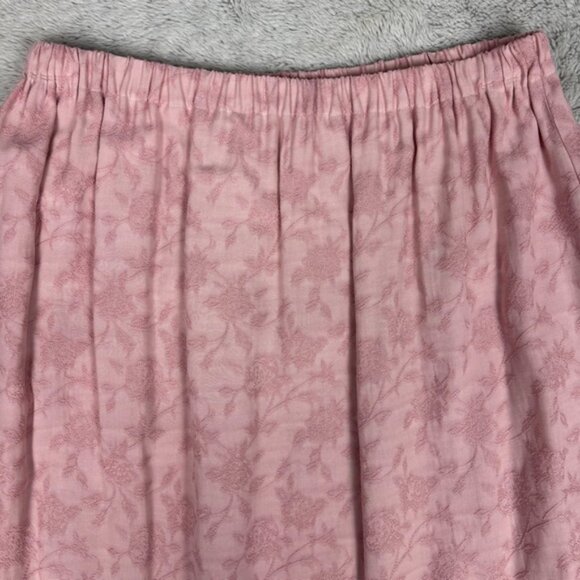 Women Floral Texture Maxi Skirt Pull On Cottage‎ Romantic Coquette Fairy Y2K L - Picture 2 of 8